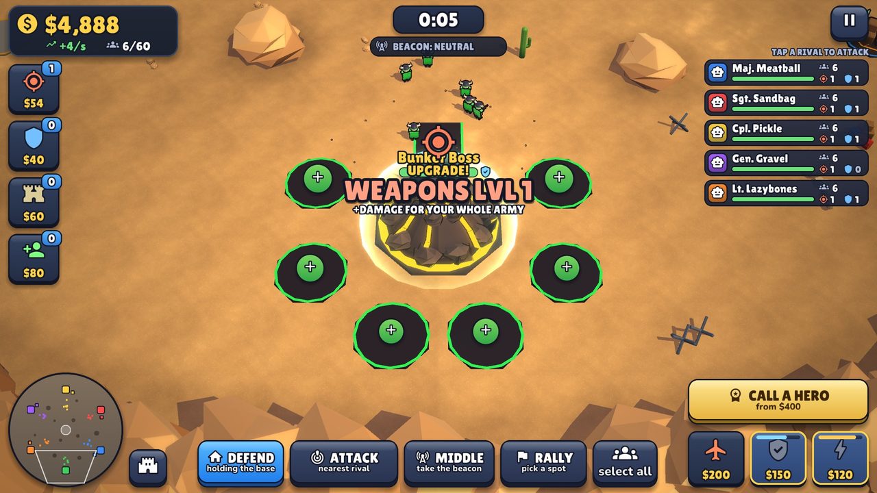 Upgrading the bunker